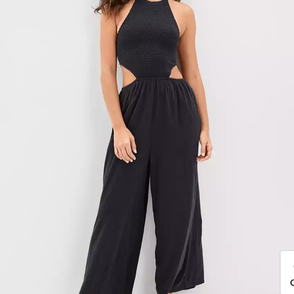 NWT American Eagle black cut out jumpsuit
